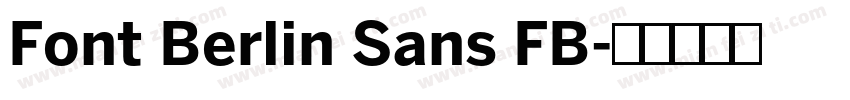 Font Berlin Sans FB字体转换